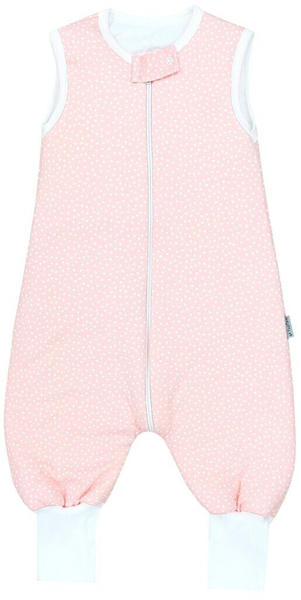 TupTam Baby Schlafsack mit Füßen Ganzjahresschlafsack Tupfen rosa