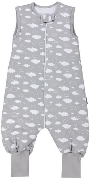 TupTam Baby Schlafsack mit Füßen Ganzjahresschlafsack Wolken grau