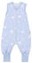TupTam Baby Schlafsack mit Füßen Ganzjahresschlafsack weiße Sterne/blau
