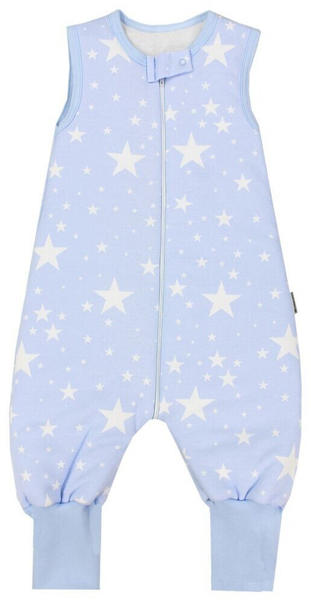 TupTam Baby Schlafsack mit Füßen Ganzjahresschlafsack weiße Sterne/blau