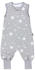 TupTam Baby Schlafsack mit Füßen Ganzjahresschlafsack weiße Sterne/grau