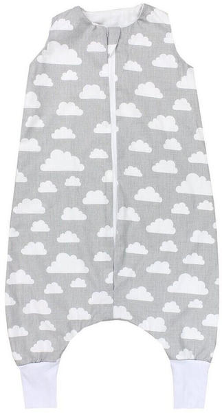 TupTam Baby Sommer Schlafsack mit Füßen Wolken grau