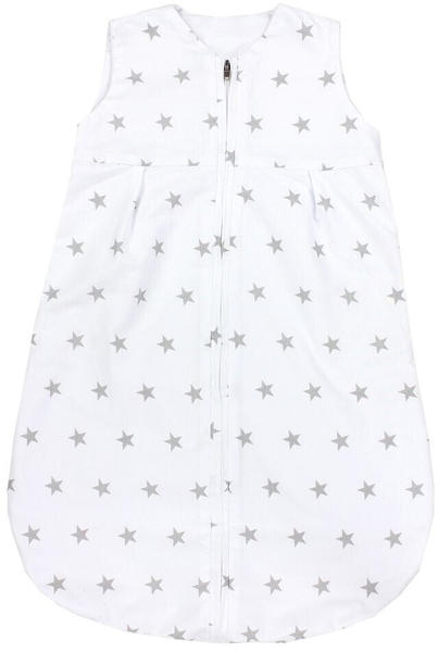 TupTam Baby Sommer Schlafsack ohne Ärmel unwattiert 0.5 TOG Sterne grau