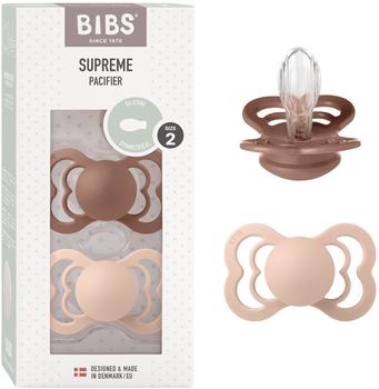 BIBS Supreme Gr. 2 (2 Stk.) Blush / Woodchuck Silikon