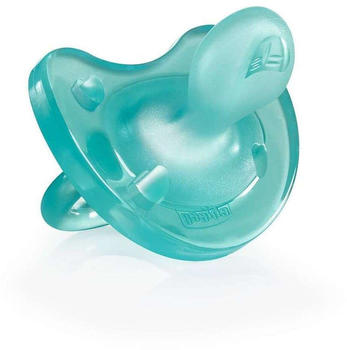 Chicco Soother Physio Silicon 6-12m Water Green