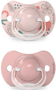 Suavinex SX Pro physiological Pacifier Silicone Walk 2 pcs 6-18m pink