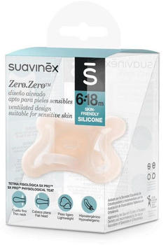Suavinex Zero Zero Silicone Baby Pacifier SX Pro Physiological Teat 6-18M