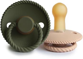 Frigg Schnuller Rope Croissant/Olive 6-18 Monate