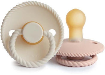 Frigg Schnuller Rope Blush/Cream 0-6 Monate