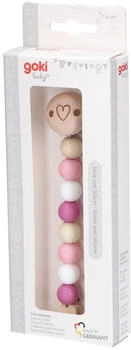 Goki Schnullerkette Herz Rosa (65240)
