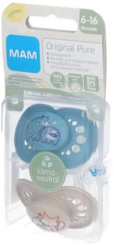 MAM Original Pure Silikonschnuller 6-16 Monate, B&auml;r/Fuchs (82462311)