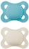MAM Schnuller Original Plain Silikon Blau/Beige 0-6 Monate (82466111)