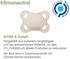 MAM Schnuller Original Plain Silikon Blau/Beige 0-6 Monate (82466111)