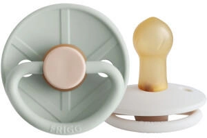 Frigg Little Viking Schnuller 0-6 Monate 2 Stück Sage/Cream