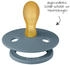 BIBS Schnuller 2er Pack Colour Symmetrischer Sauger aus Naturkautschuk 6-18 M Baby Blue / Petrol