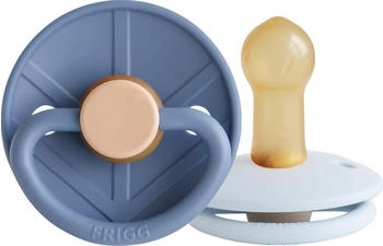 Frigg Little Viking Schnuller 6-18 Monate 2 Stück Ocean View/Powder Blue