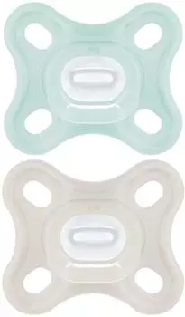 MAM Comfort Schnuller Silikon blau 0-2 Monate 2er-Pack
