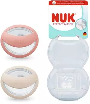 NUK Perfect Match Silikon-Schnuller 0-6 Monate, 2er-Set (10175337)
