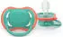 Philips AVENT Ultra Air Schnuller +6M nachtblau/grün, 2 St. (SCF087/10)