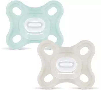 MAM Comfort Schnuller 2er-Set, Silikon, 0-2 Monate