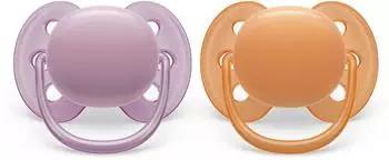Philips Ultra Soft Schnuller 6-18 Monate, 2er-Pack mit Sterilisatoretui (SCF091/33)