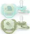 Philips Avent Ultra Soft Schnuller Nacht 0-6 Monate, 2 Stück (SCF094/01)