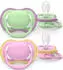 Philips AVENT Ultra Air Schnuller 6-18M rosa/grün, 2er-Pack (SCF087/12)