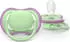Philips AVENT Ultra Air Schnuller 6-18M rosa/grün, 2er-Pack (SCF087/12)