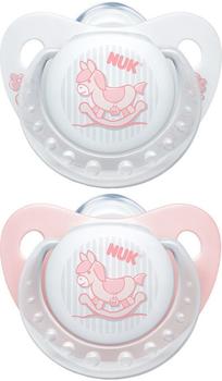 NUK Trendline Baby Rose Silikon-Schnuller Gr. 2 (2 Stück)