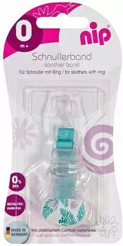Nip Schnullerband t&uuml;rkis
