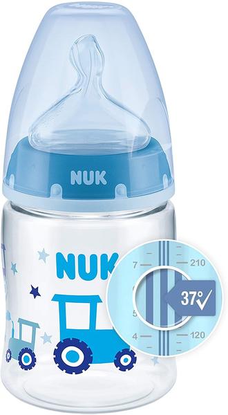 Nuk First Choice+ Plus Temperature Control 150 ml | Silikon Gr. 1 S | blau