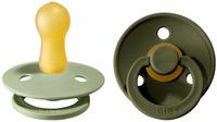 Bibs Fopspeen Latex Sage - Hunter Green 6-18 Maanden 2 St Sauger