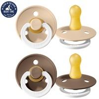 BIBS 110244, Bibs 2er-Pack Colour GLOW Schnuller 0-6M