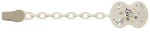 Chicco Dummy Chain with Clip Beige Big Love
