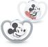 Nuk Schnuller Disney Minnie Mouse Space Silikon-Schnuller, grau
