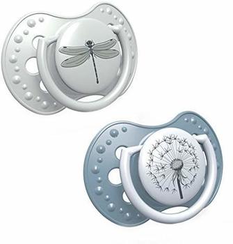 LOVI dynamischer Silikon-Schnuller 3-6 Monate, BPA-freier Schnuller Boy 2 Stück
