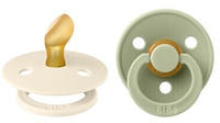 Bibs 2er-Pack Colour Schnuller Latex, anatomisch, 0-6M gruen | beige