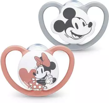 NUK Disney Raum für Baby Ausübung Baby's Lip 6-18m Rose 2Pk Exu – Hochwertige Materialien für die Sicherheit Ihres Babys