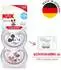 NUK Disney Raum für Baby Ausübung Baby's Lip 6-18m Rose 2Pk Exu