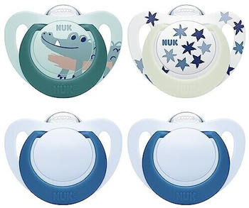 NUK Star Day & Night Baby 18-36 Monate Krokodil 4 Stück