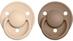 BIBS De Lux Gr.2 (2 Stk.) Vanilla / Dark Oak