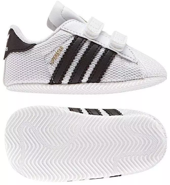 adidas Unisex Baby superstar crib Krabbel Hausschuhe, Weiß Ftwbla