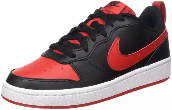 Nike Court Borough Low 2 black/white/university red