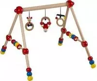 Bieco 23000014, Bieco Spiel-Trapez Baby-Gym aus Holz h&ouml;henverstellbar
