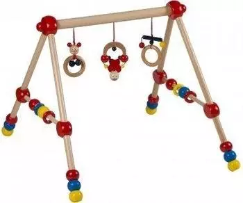 Bieco höhenverstellbares Baby-Gym Holz