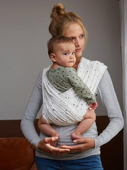Vertbaudet Baby Front Carrier printed ivory S