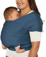 Ergobaby WLASMTWINVY, Ergobaby Aura Wrap Tragetuch Mesh , 490 cm blau