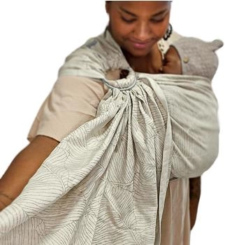 Hoppediz Ring-Sling Grenada natur Leinen