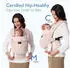 Momcozy Baby carrier with air mesh pink