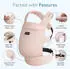 Momcozy Baby carrier with air mesh pink